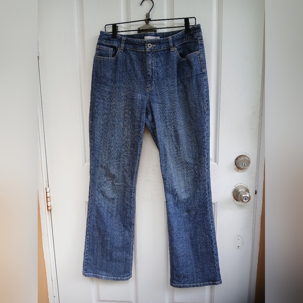 CHICO'S Platinum Denim Jeans SZ 1.5